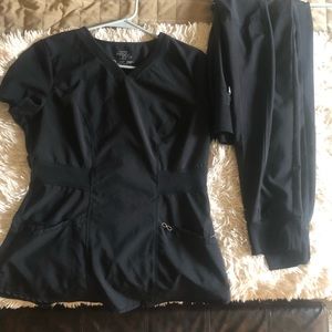 Cherokee infinity scrub set, small top, small tall pants (jogger style)